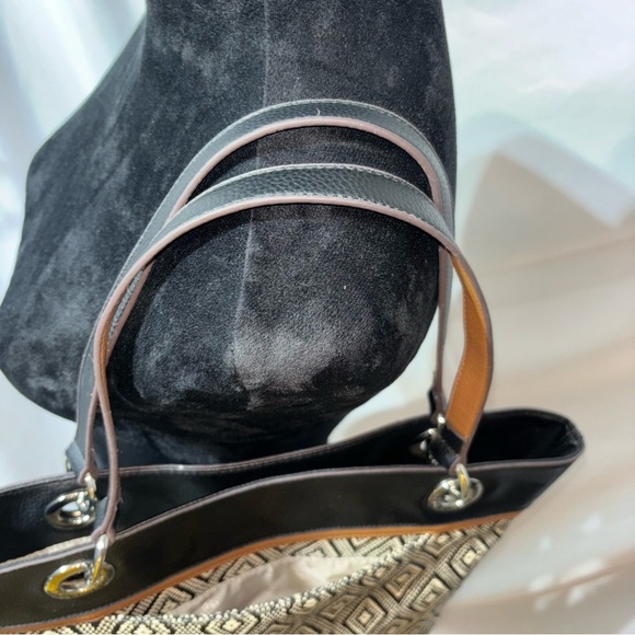 Tignanello Tote Bag Diamond Rattan & Faux Leather - Picture 9 of 15